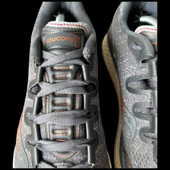 SAUCONY Freedom IS0 Women's 9.5 Running Shoes Grey Denim Copper Sneakers - Picture 10 of 16